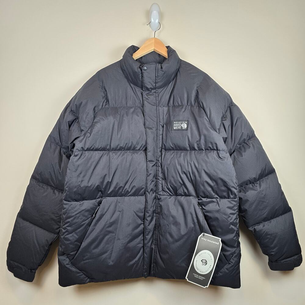 Mountain Hardwear Nevadan 650 Down Jacket Size XXL Charcoal Full Zip